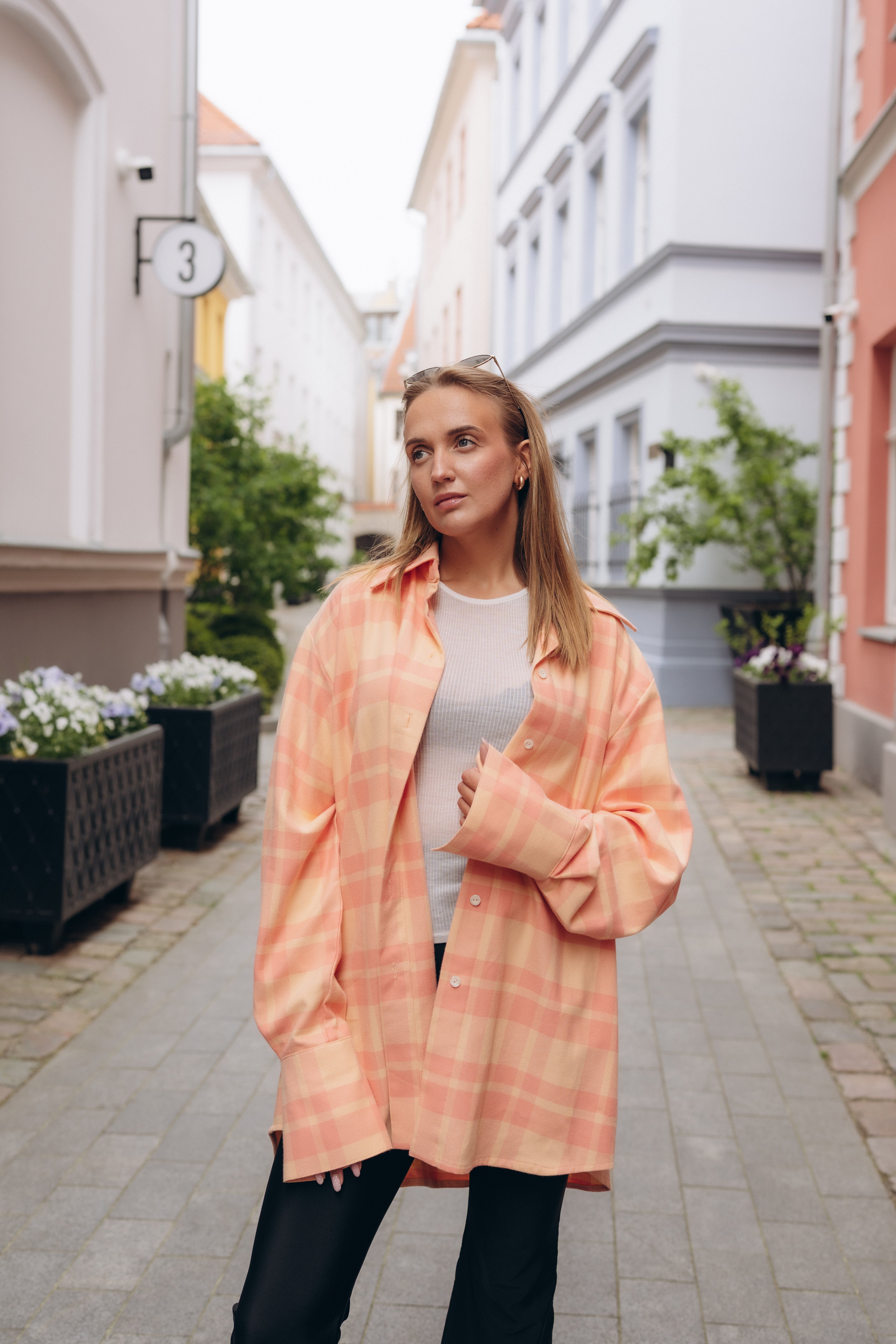 Peach Bloom shirt