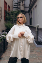 Ivory silk shirt