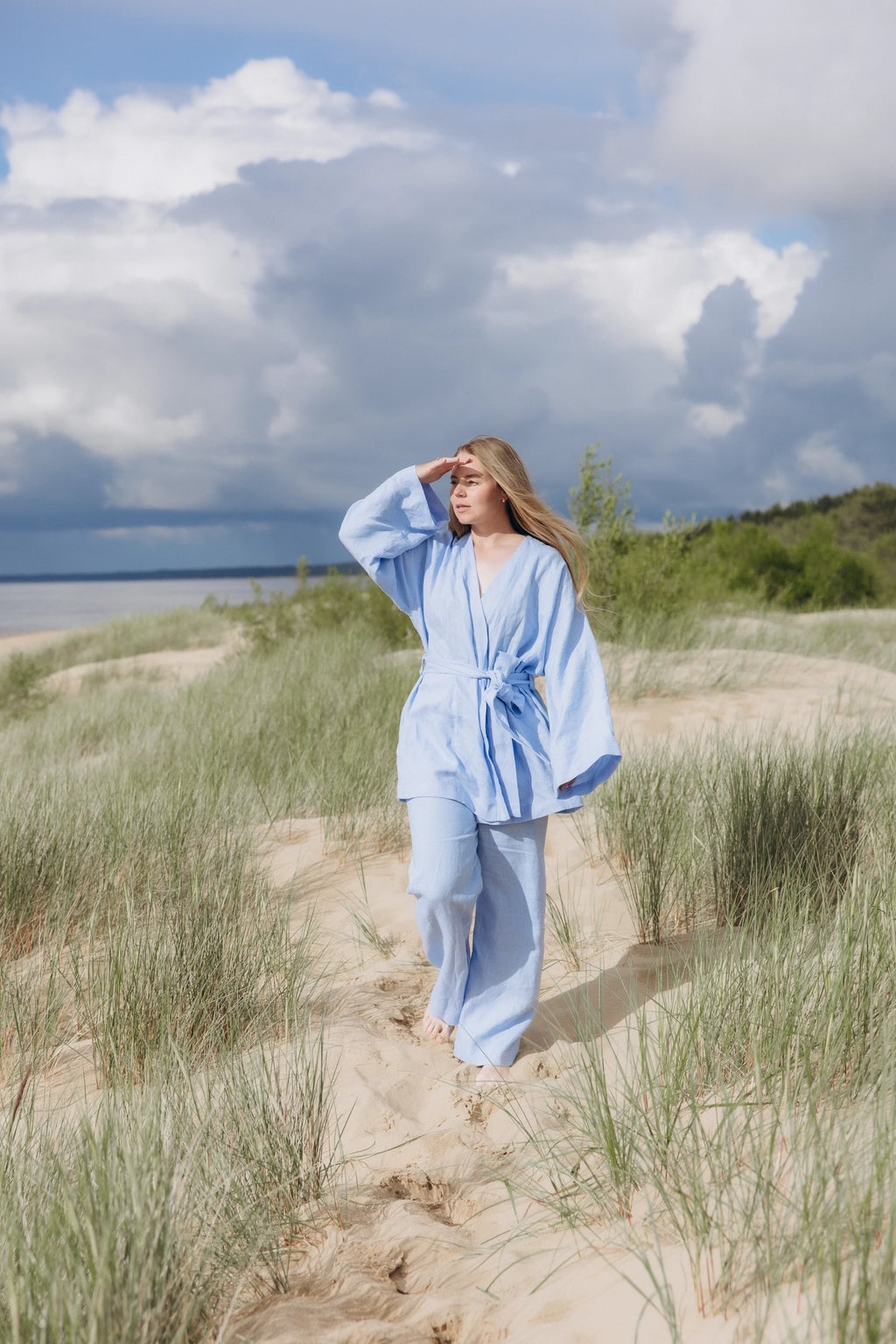 Linen kimono