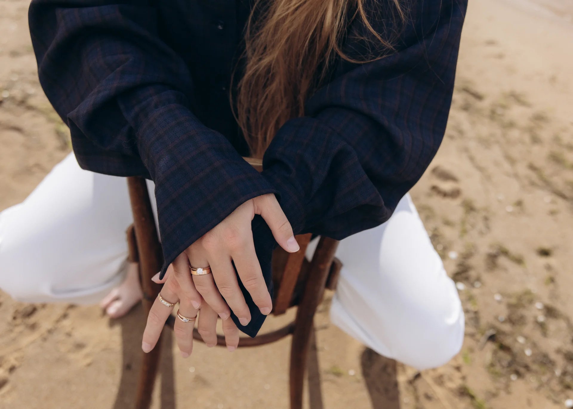 Noir check shirt