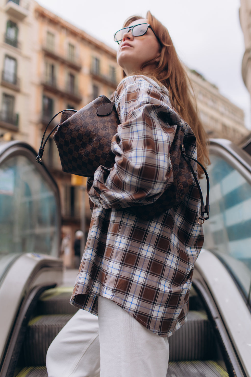Mocha Check shirt