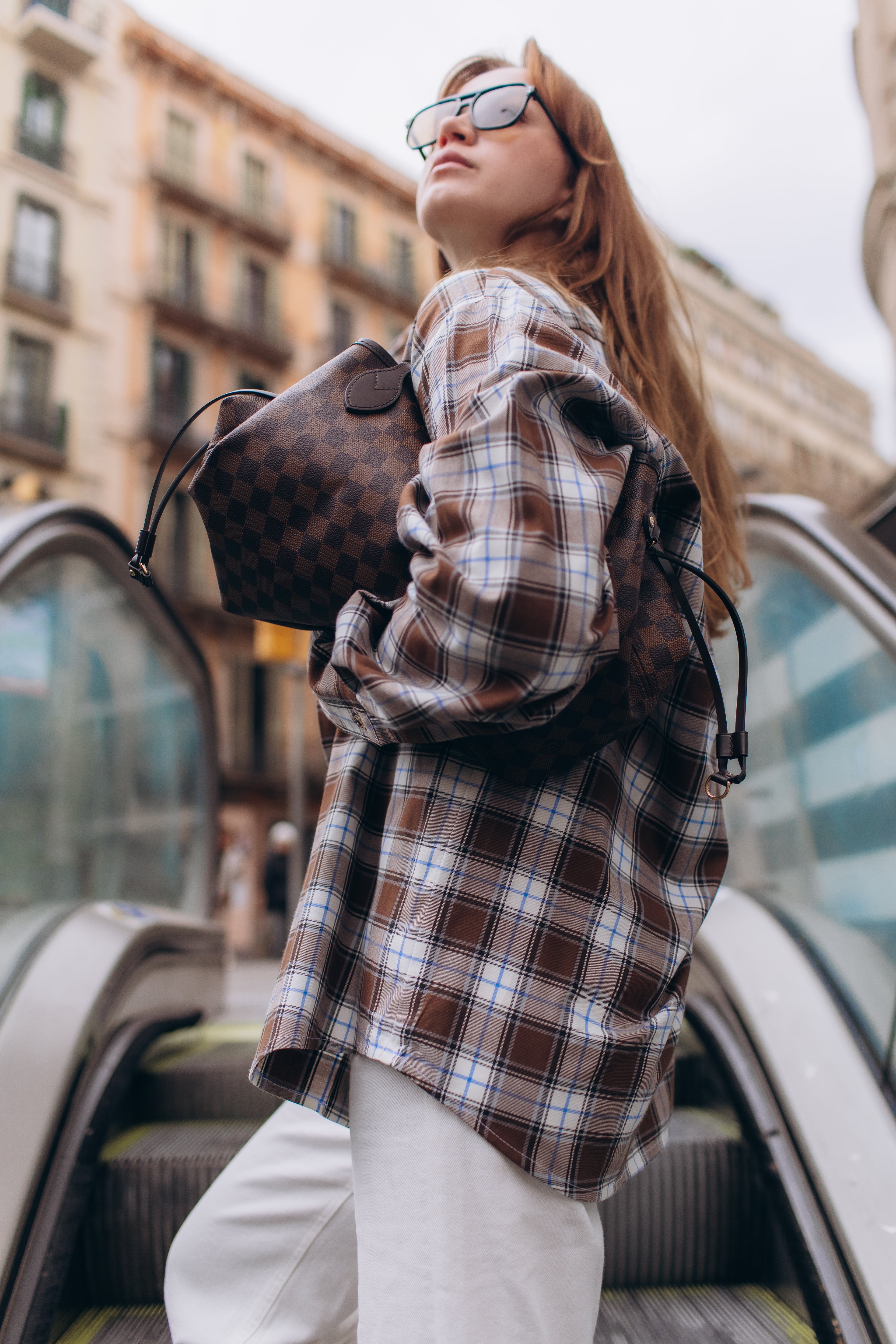 Mocha Check shirt