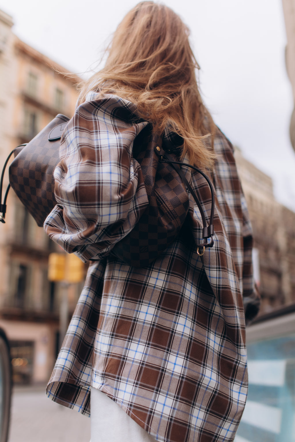 Mocha Check shirt