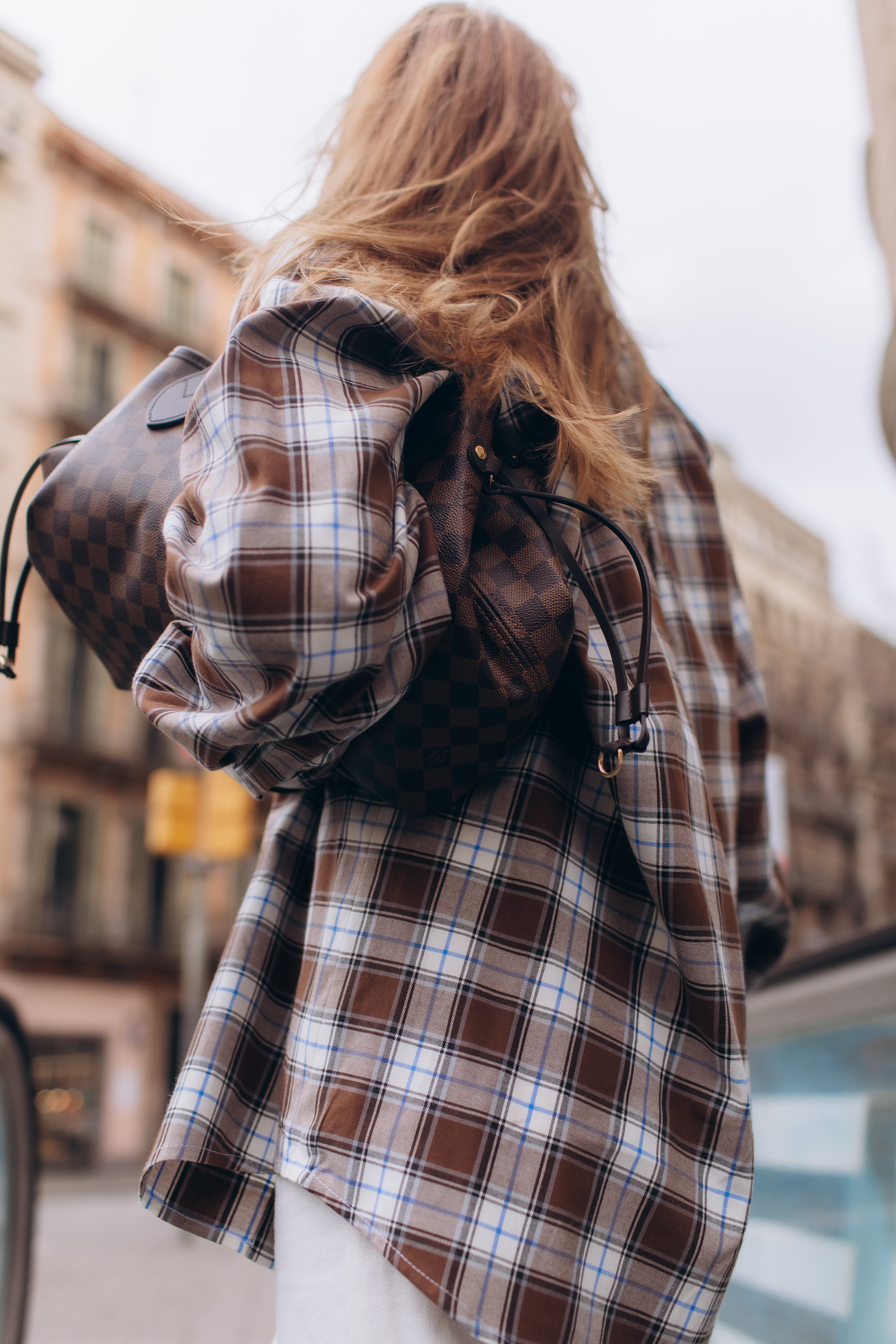 Mocha Check shirt